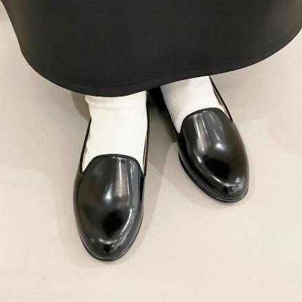 美品　プラダ　オペラシューズ　15時までに購入即日発送可能 PRADA/プラダ】の、ダイアパソンオペークブラッシュドレザー