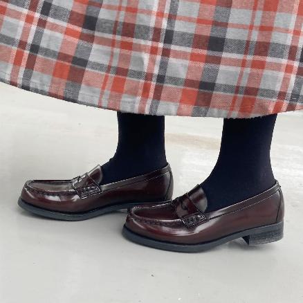 カップインソールコインローファー(30mmヒール) #45050