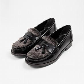 フェイクファータッセルローファー #FF231