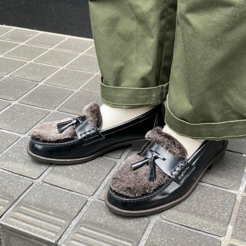 フェイクファータッセルローファー #FF231